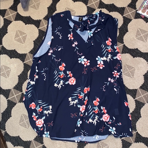 SHEIN Tops - 3 for $12 navy floral top